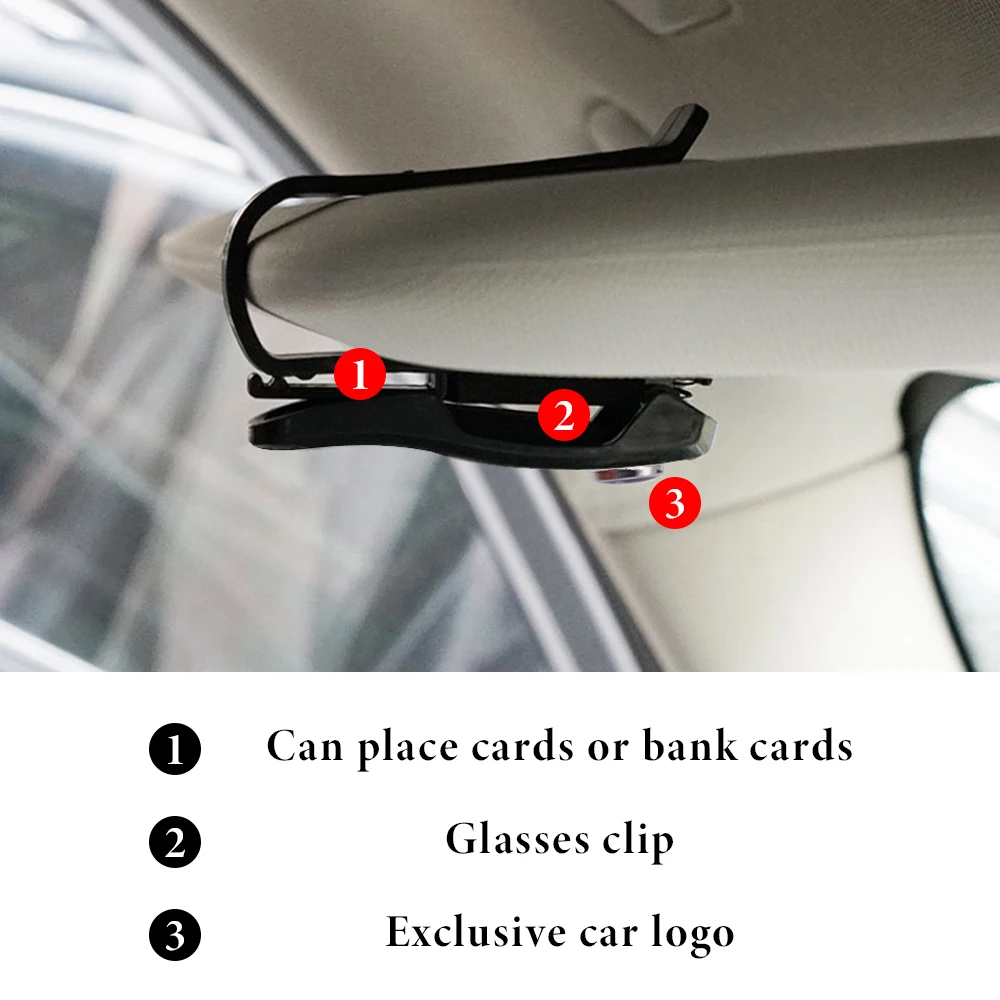1 шт. Автомобильный держатель для очков солнцезащитный козырек зажим
