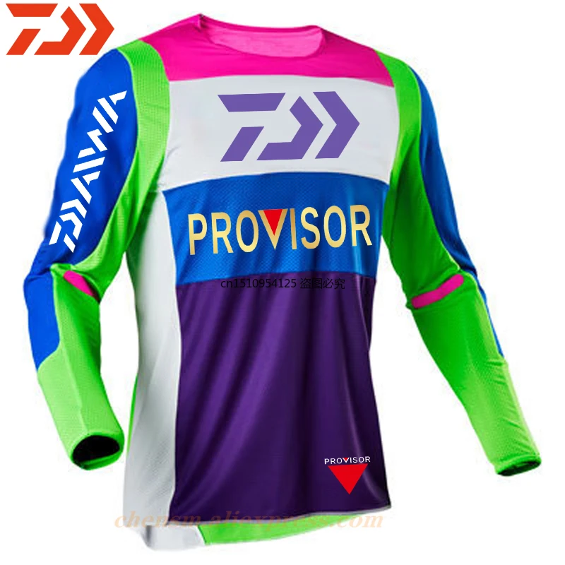 

2021 New Daiwa Professional Hiking Climbing Clothes Dawa Fishing Anti UV Anti Mosquito Breathable Quick-drying Fishing Shirt