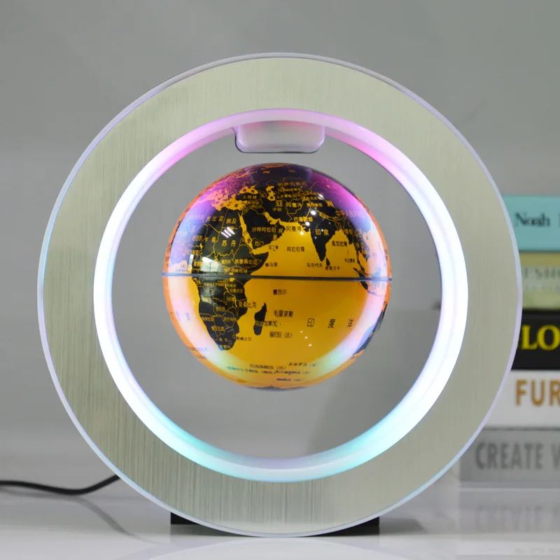 Round LED Globe Light World Map Magnetic Levitation Floating Globe Lamp Night Light Novelty Table Lamp Home Decor AU/US/EU/UK images - 6