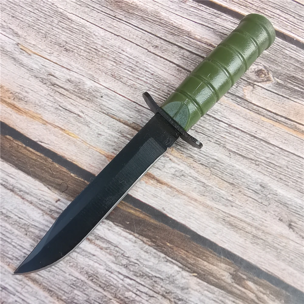 Уличный нож 10 см острый из нержавеющей стали для кемпинга барбекю деревянного