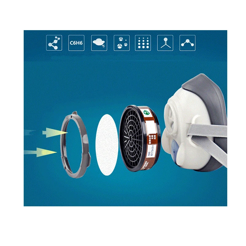 

1201 Gas Mask Carbon Filters Dustproof Spray Paint Chemical Respiratory Anti-odor Formaldehyde Paint Special Protective Mask