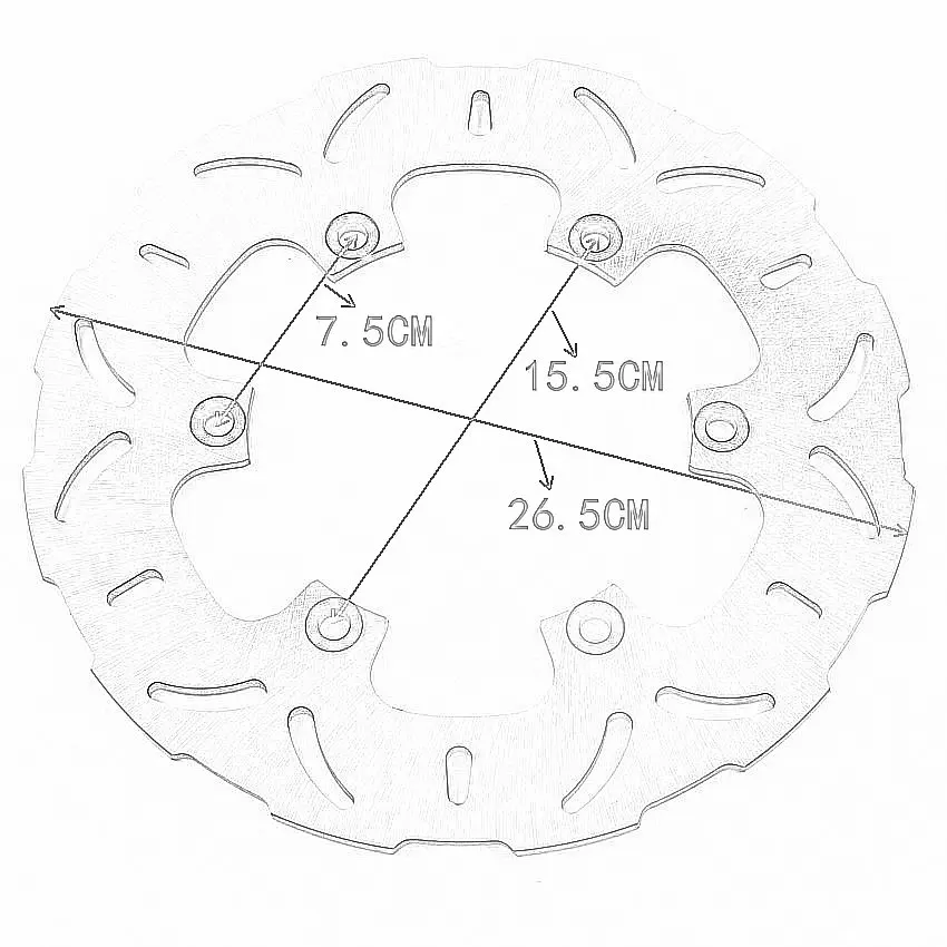 

Motorcycle Rear Brake Disc For Yamaha XJ600 FZ750 FZR750 Genesis XJ900S Diversion FZR1000 EX-UP FZS1000 Fazer BT1100 Bulldog 110