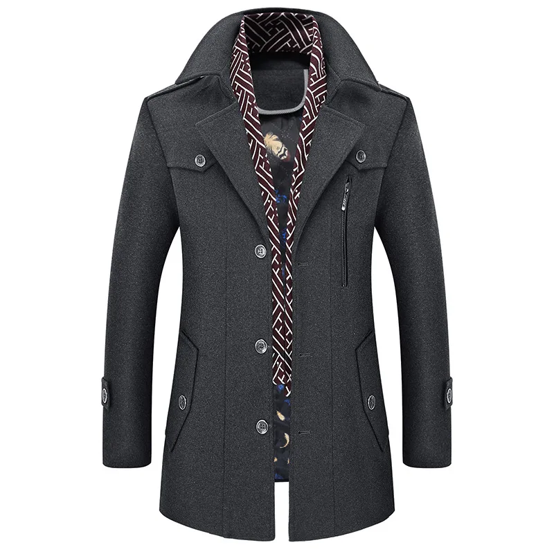 

Wool dust coat in the men's cloth coat long cloth coat men leisure autumn