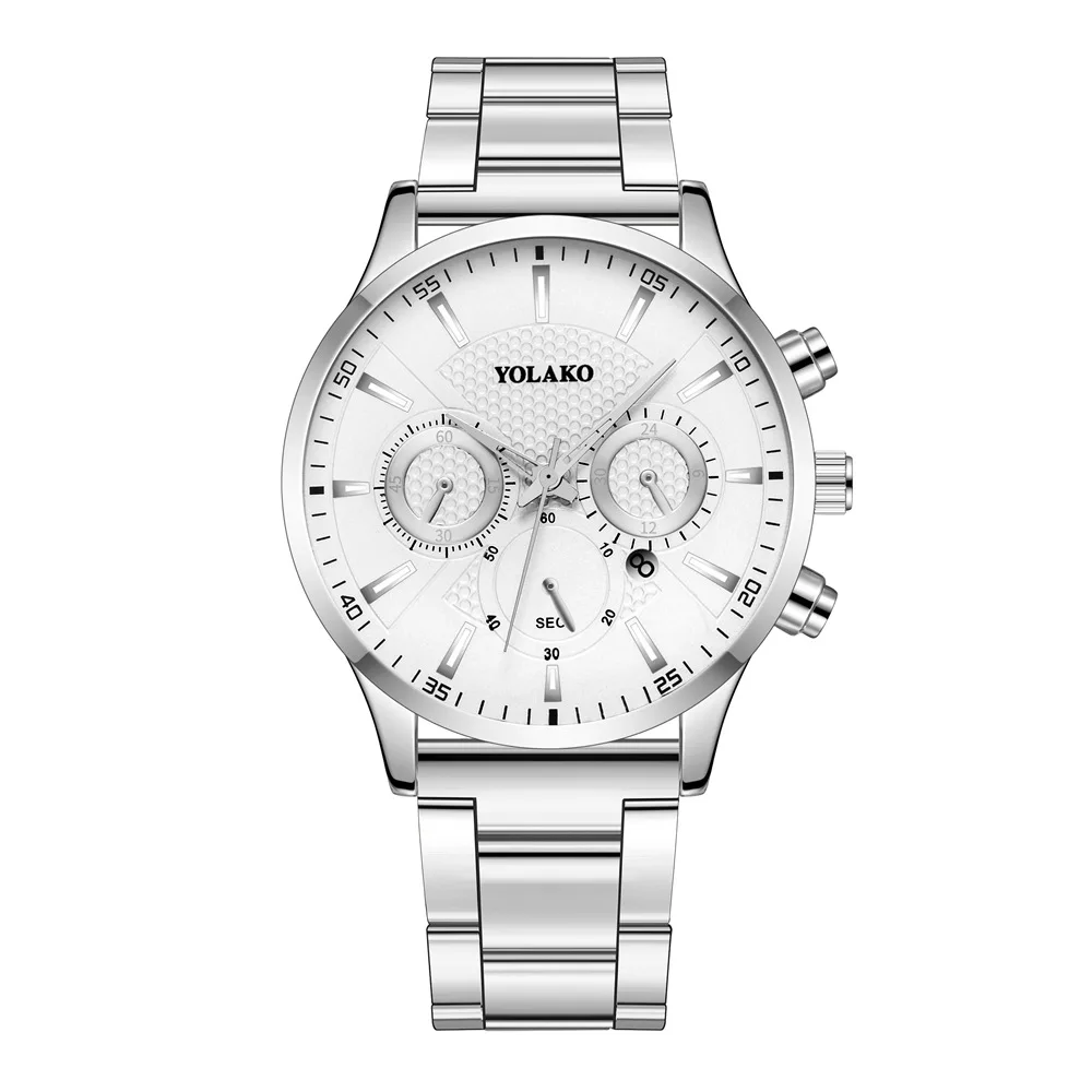 

2020 new fashion business men's watch, equipped with stainless steel upper band mechanical sports quartz watch, Men's