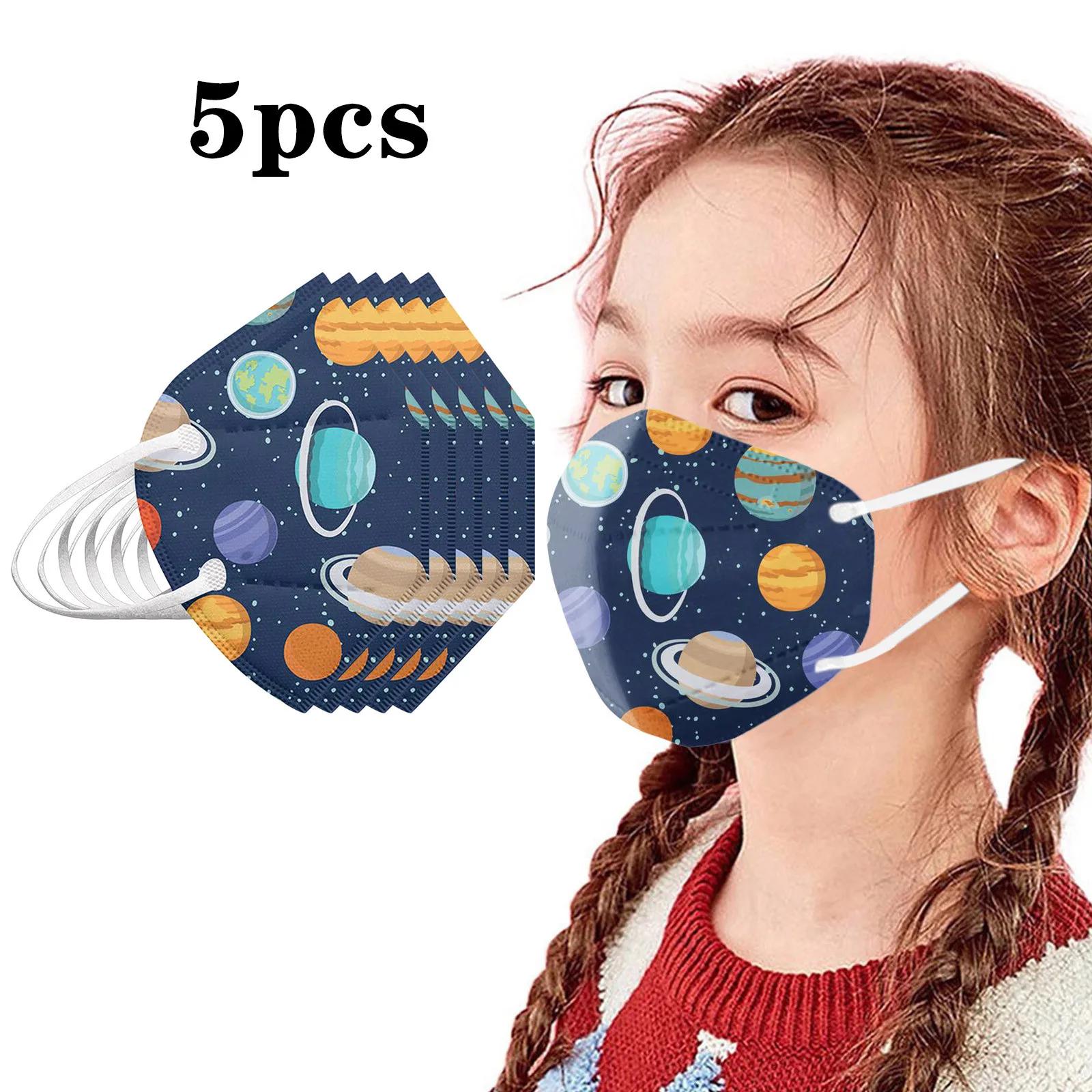 

20pc Kids Protection Face Masks With Butterfly Designer Pattern Reuse Pm2.5 Anti-dust 3d Mouth Masks For Baby Kid No Decoration