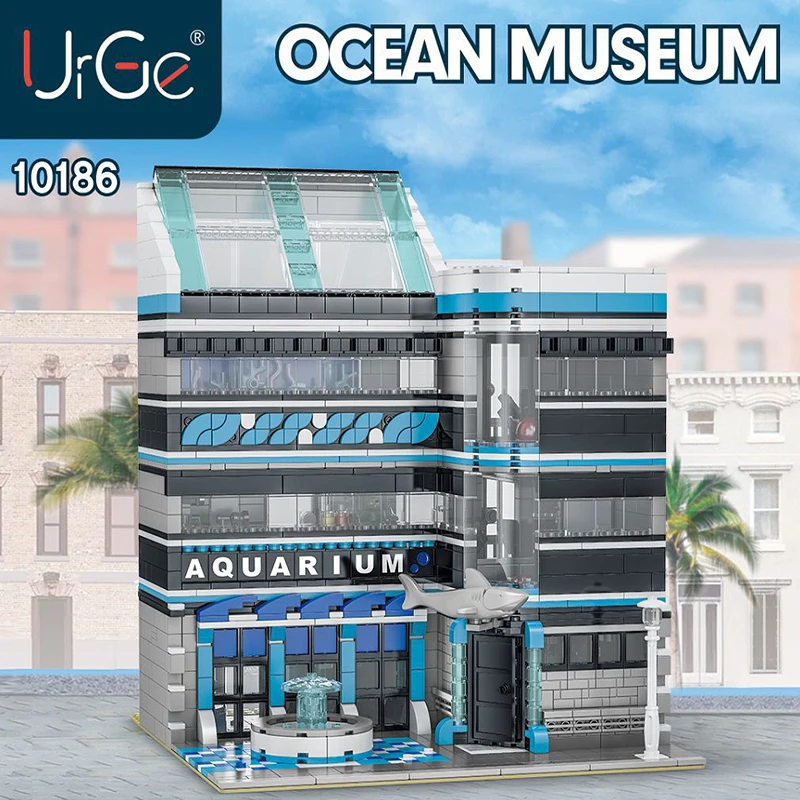 UG 10186 уличный вид морской океан музейная модель 2249 шт. Модульные строительные