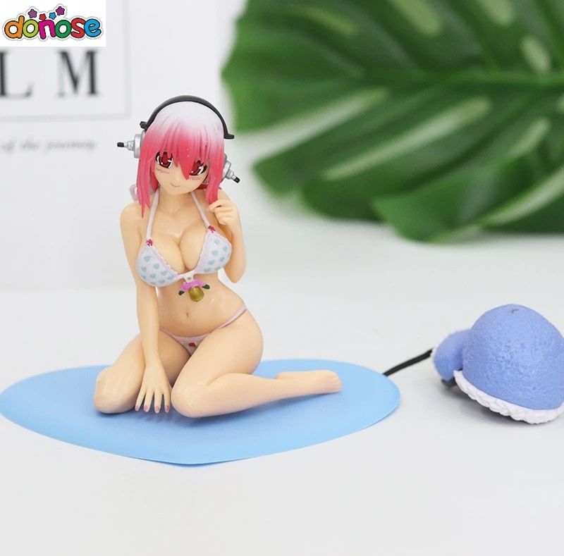Супер Sonico 13 см ПВХ бикини фигурка игрушки секс девушка фигурки статуя Аниме Соник
