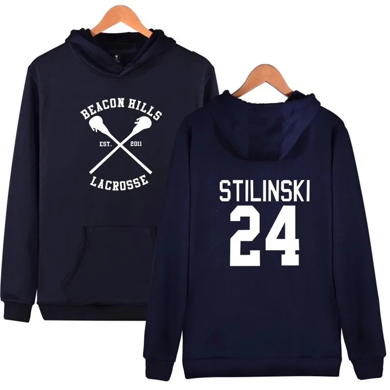 

Fashion Beacon Hills Hoodies Men Women Teen Wolf Fan Stilinski 24 Trucksuit Unisex Hoodie Sport Hip Hop Clothes Sweatshirts Tops