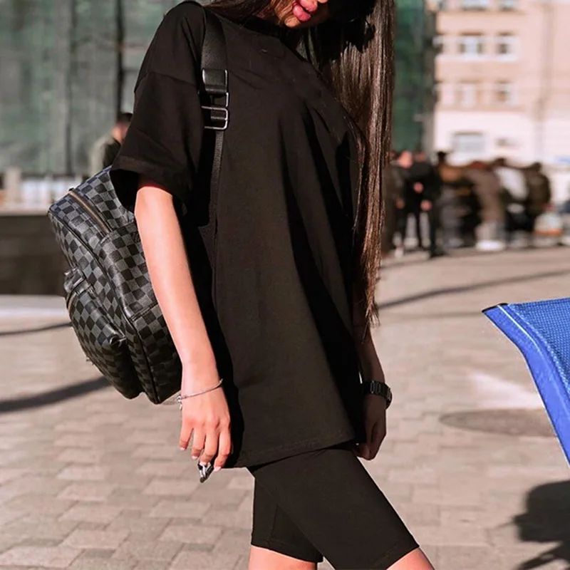 2020 Модная белая хаки Сексуальная женская летняя футболка с круглым вырезом и