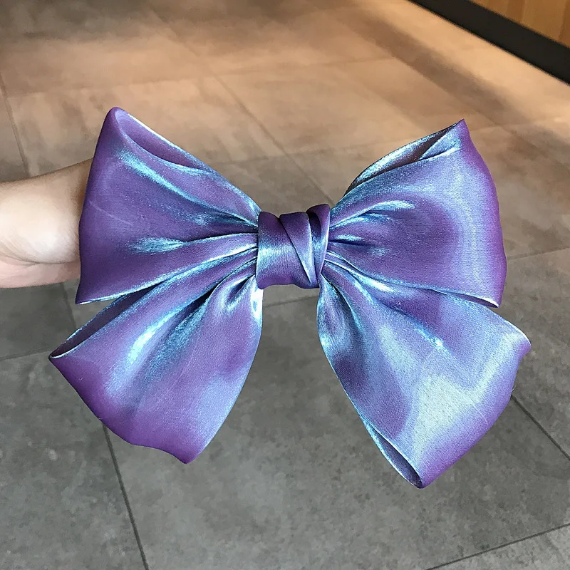 

Super Fairy Mermaid Jifa style Pearl Satin Bow hairpin back head clip top