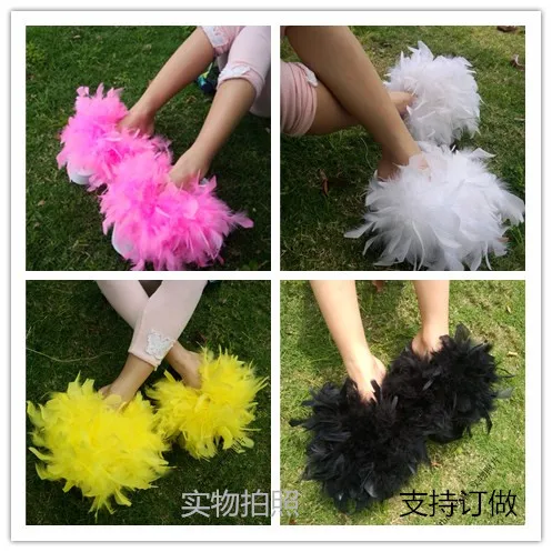 

Flat Shoes Female Plush Slippers For Adults Women Heels Rubber Flip Flops Slides Med Platform Fur High Beach Hawaiian Wedge Fabr