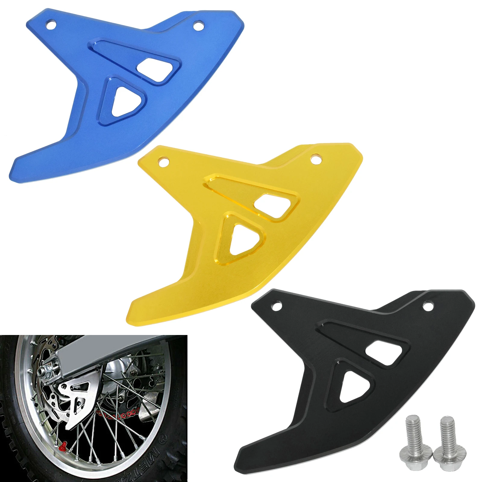 CNC задний тормозной диск крышка ротора защита для SUZUKI RM 125 250 RMZ Z 450 RM125 RM250 RMZ250 RMZ450 P/N