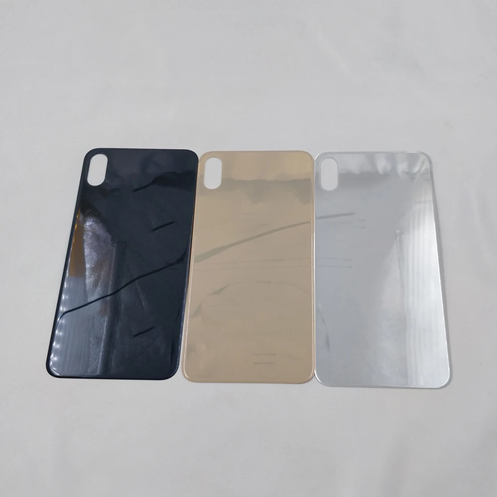 Крышка аккумуляторного отсека для iphone X XS XSMAX задняя крышка из стекла с большим