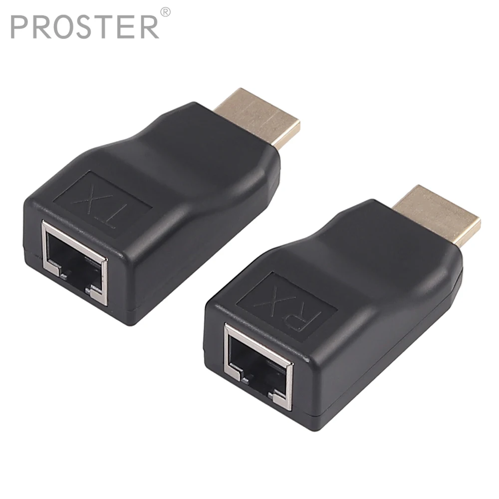 

Кабель-удлинитель PROZOR 4K 1080P HDMI/RJ45, 2 шт.