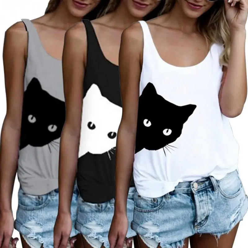 

Chic sling jacket 2020 printed fashion vest kawaii new vest vest women