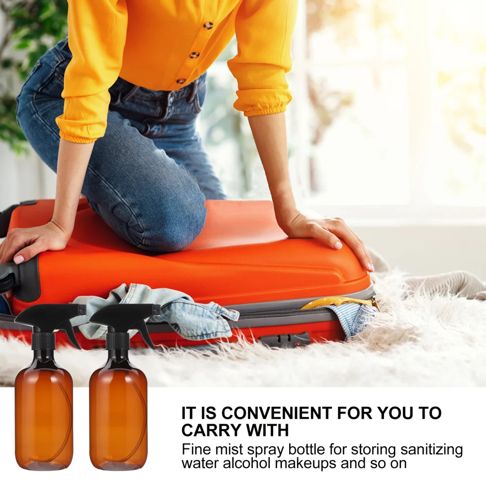 

4pcs 500ml Empty Bottle PET Liquid Container Refillable Bottles