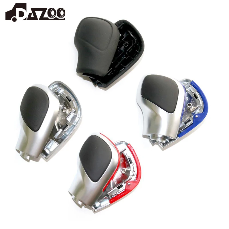 

DSG Gear Shift Knob Chrome With Leather Blue & Red Side Cover For VW Golf 6 7 R GTI Passat B7 B8 CC R20 Jetta MK6 GLI
