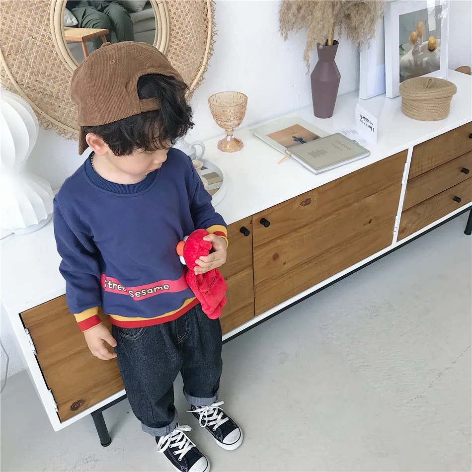 Tonytaobaby/осенне-зимняя одежда; Новинка; милая сумка для мальчиков и девочек; детская одежда с рисунком; Детский свитер