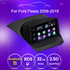 Автомобильное радио 9 дюймов для Ford Fiesta 2009-2017, мультимедиа, Android 11, стерео, GPS, автомобильный DVD-плеер, Bluetooth, wifi, 2 din, блок swc