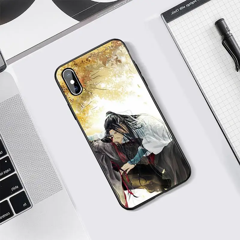 

mo dao zu shi anime Phone Case Tempered glass For iphone 5C 6 6S 7 8 plus X XS XR 11 PRO MAX