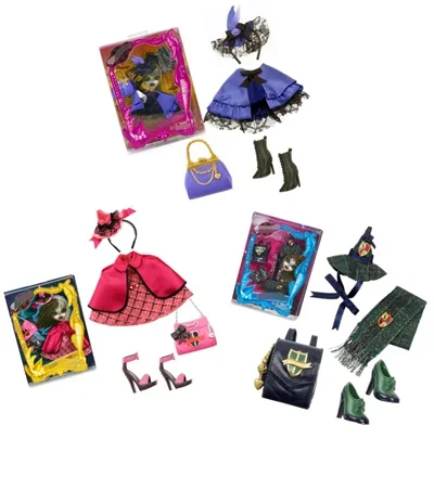 Модная фигурка Bratz Bratzillaz, кукла, несколько вариантов, лучший подарок для ребенка, 1 шт - Цвет: 3 sets of clothes
