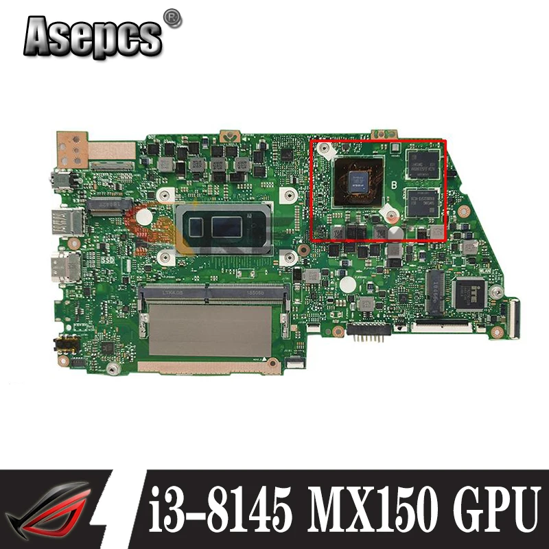

X430FN Motherboard For asus VivoBook S14 X430 X430F X430FA A430F S4300F S4300FN X430FN Laptop Mainboard i3-8145 4G RAM MX150 GPU