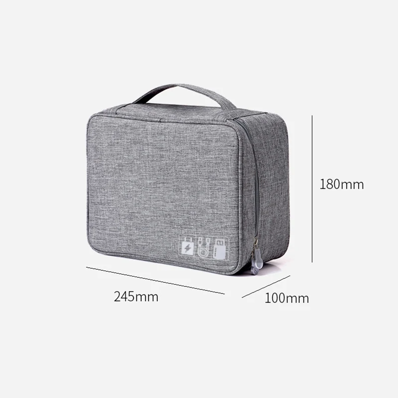 

Portable Digital Storage Bags Organizer USB Gadgets Cables Wires Charger Power Battery Zipper Cosmetic Bag Case Accessories