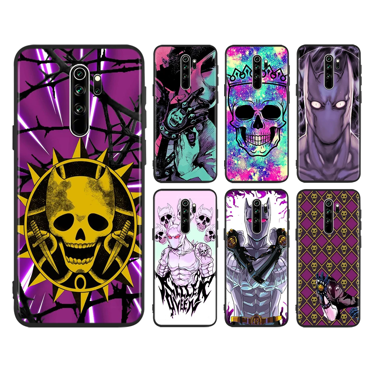 

Phone Case For Xiaomi Redmi K40 Gaming K30i K30T K30S K30 Ultra K20 10X Pro 5G Anime JoJo Killer Queen Hard Black Soft Cover