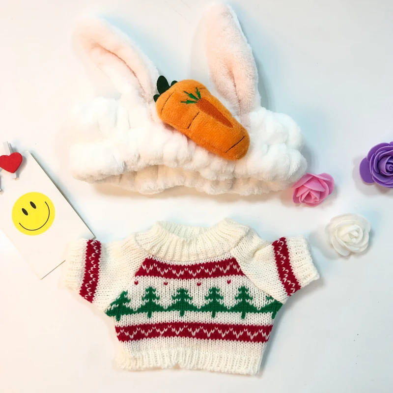 Милые аксессуары для кукол Kawaii девушки повязка для волос мыть лицо бег макияж полосы LaLafanfan кафе утенок плюшевая игрушка Подарки для девочек