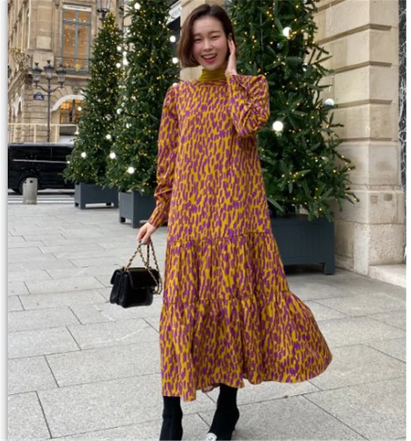 Женское свободное платье-Русалка RUGOD элегантное платье с круглым вырезом