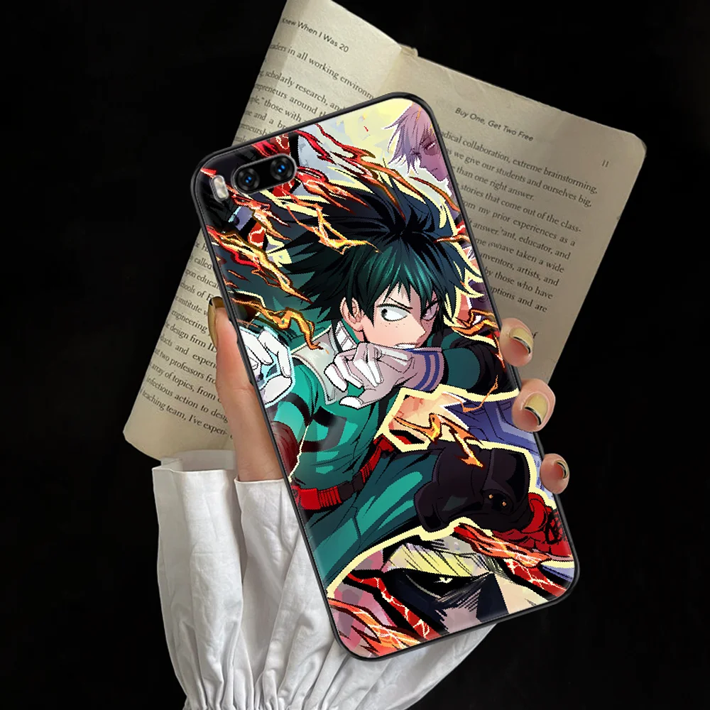 Фото Чехол для телефона Midoriya Izuku с героями моя геройская Академия для Xiaomi Mi Max Note 3 A2 A3 8 9 9T 10 Lite Pro Ультрачерный трендовый Модный чехол №5