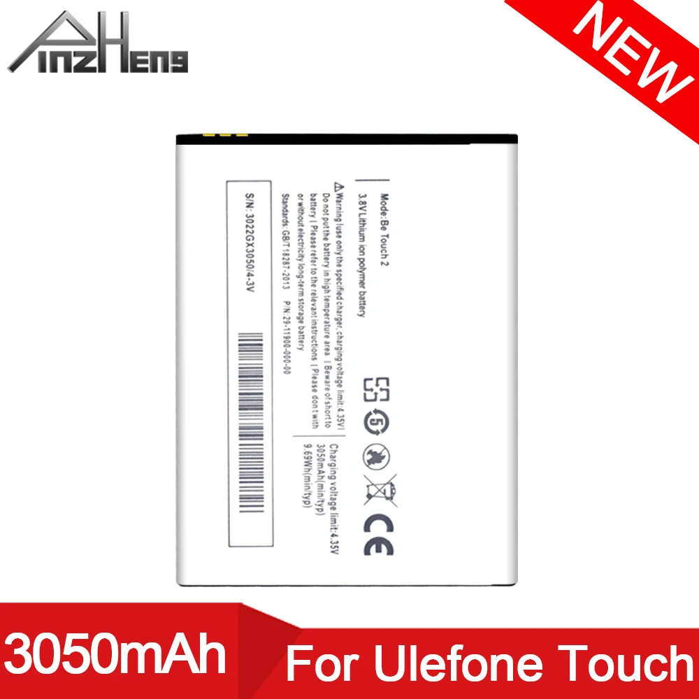

Аккумулятор PINZHENG для Ulefone Be Touch 3050, 2/3 мА · ч
