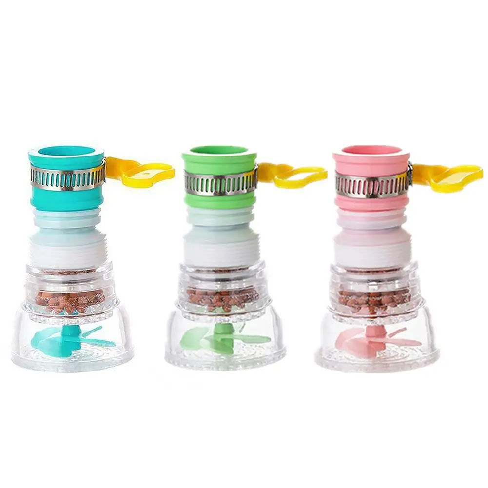 

Newest Kitchen Water Filter 360 Rotating Splash-Proof Water Outlet Head Non-toxic Faucet Nozzle Sprayer Tap Water-saving Device