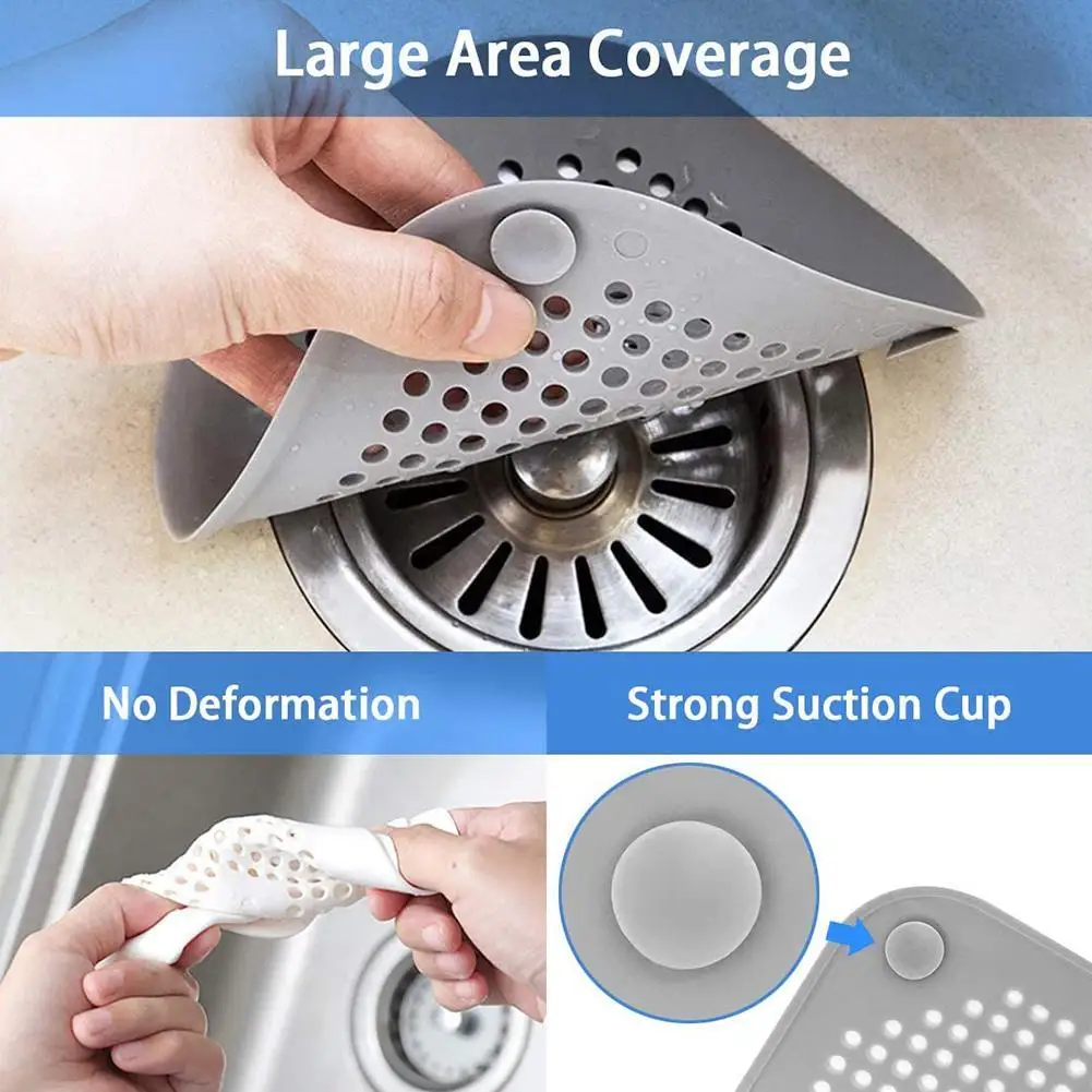 

Household Kitchen Sink Filter Shower Drain Hair Catcher Sink Drain Bathroom Floor Strainer Anti-clogging Stopper Universal Q0K8