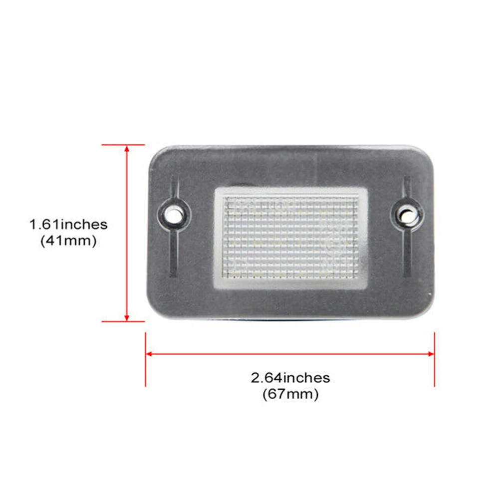 

Number License Plate Lights Parts White 1 Pair Accessories For Land Rover