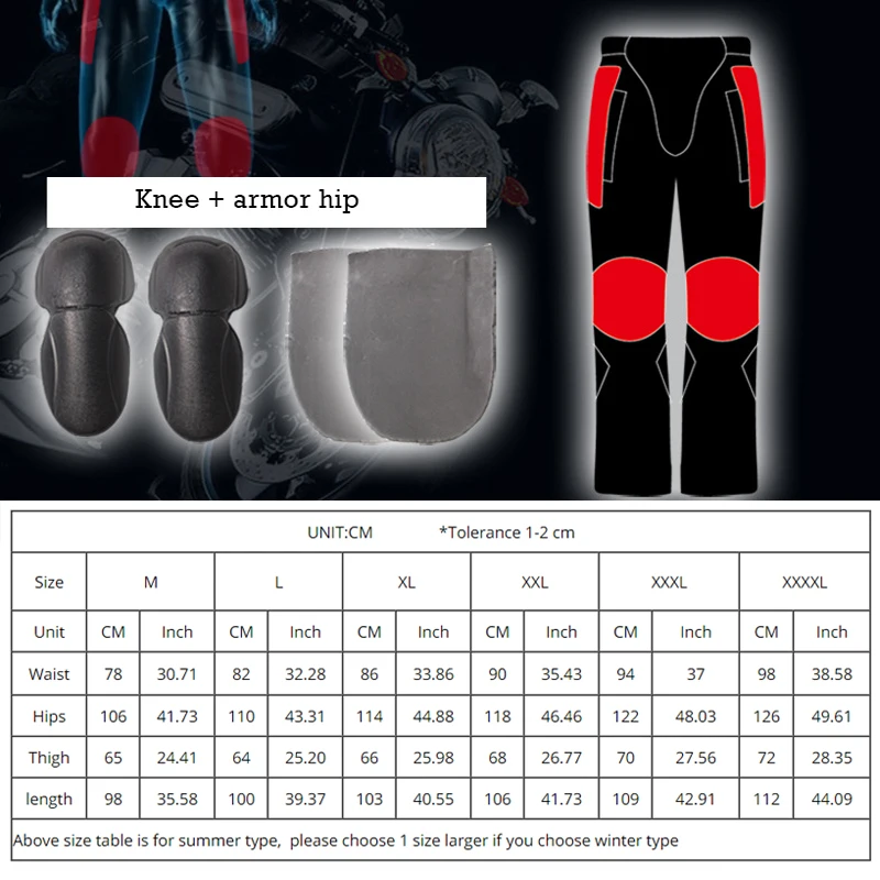 Штаны для езды на мотоцикле мужчин и женщин набор гонок В рыцарском стиле анти
