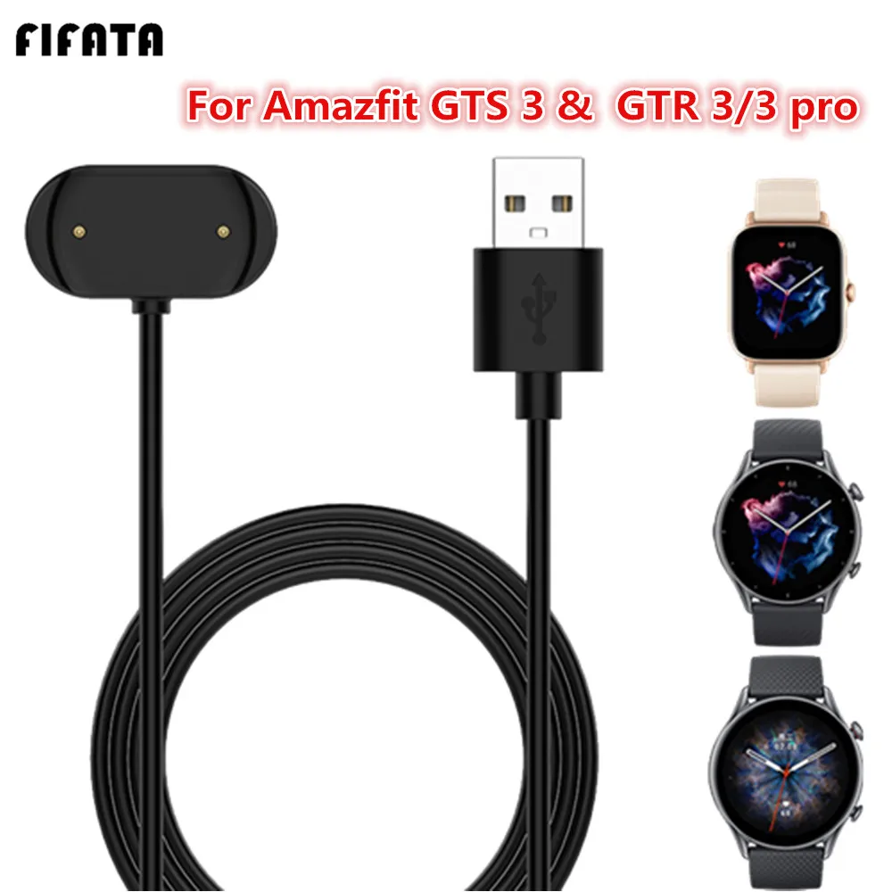 1 м USB-кабель для зарядки Amazfit GTR 3 pro GTR3 GTS3 зарядное устройство GTR2 GTR2e Bip u T-rex GTS