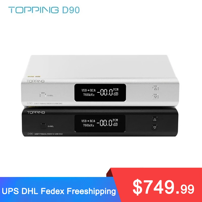 Новый Hi Fi декодер TOPPING D90 ЦАП AK4499 USB Bluetooth 5 0 DSD512 CAR8675 LDAC Res звук