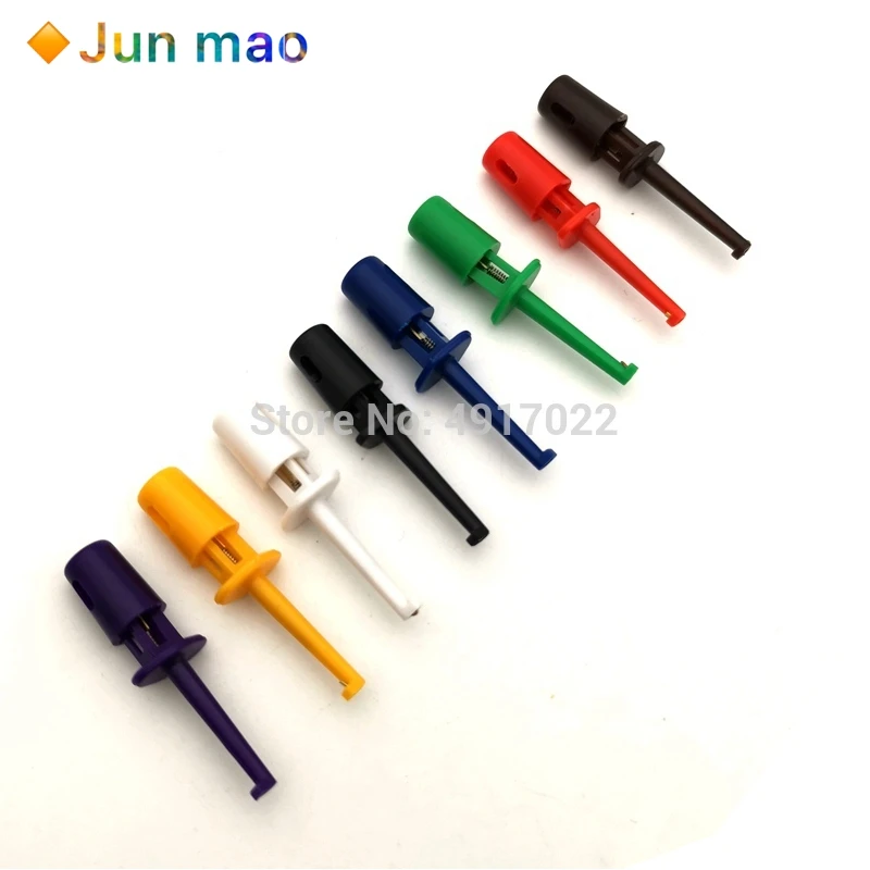 Мини 16 шт или 10 одиночный тестовый крюк зажим зонд для электронного испытания IC