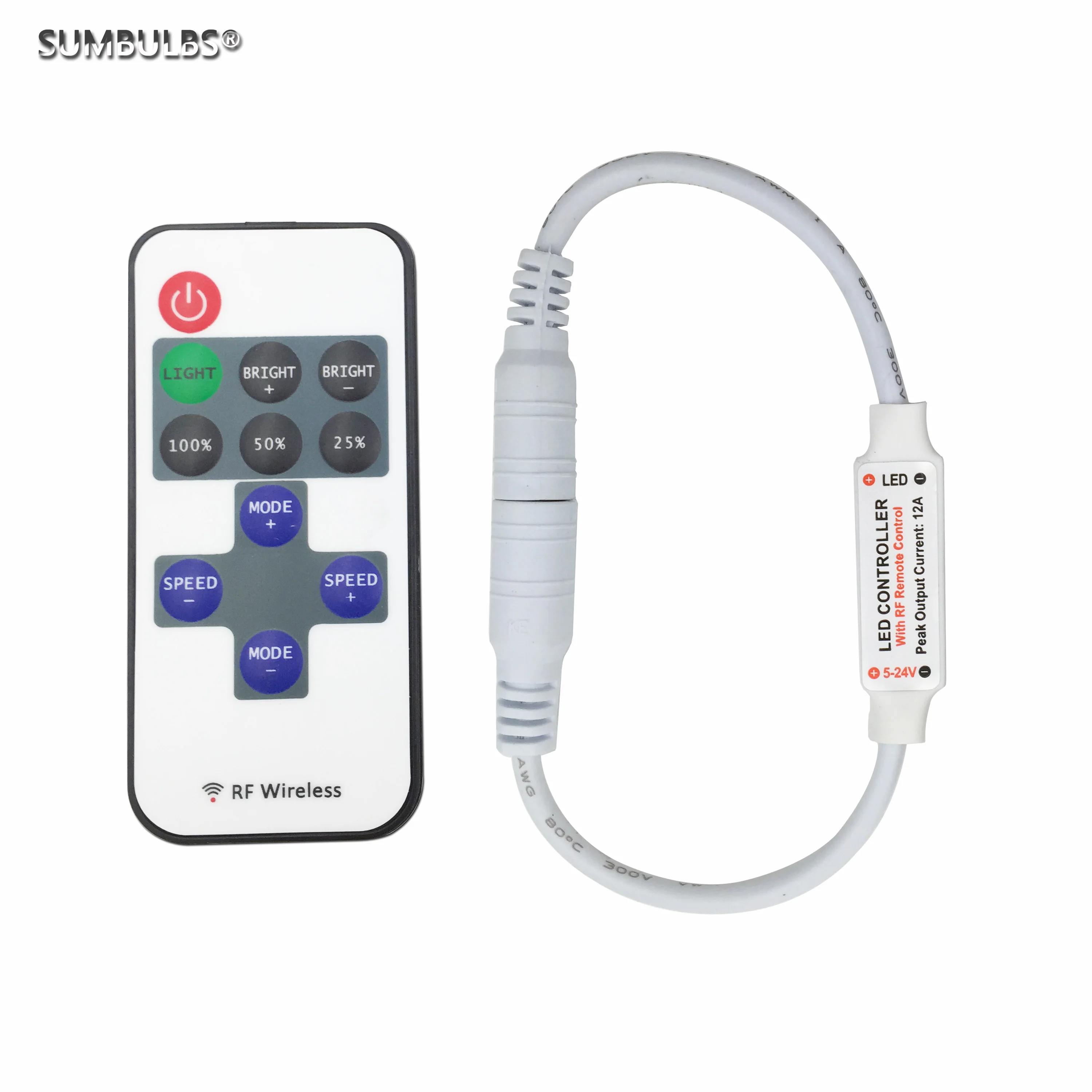 Беспроводной мини-контроллер sumbulb радиочастотный модулятор для светодиодных