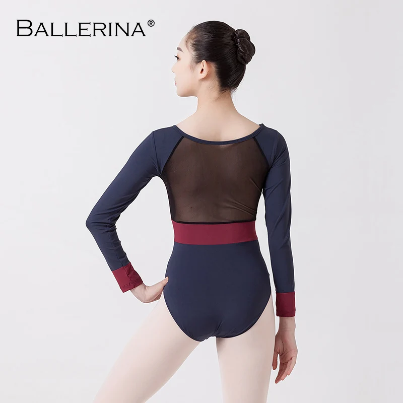 Балетные трико для женщин аэралистический Сексапильный сетчатый гимнастики с