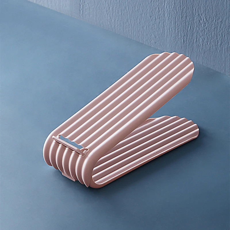 Органайзер двухслойный держатель для обуви гостиной конфетного цвета