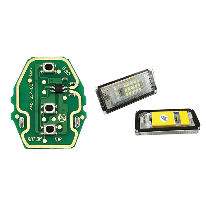 

Подсветка номерного знака автомобиля светильник ка номерного знака для Bmw E46 4D 1998-2003 и 3 кнопки дистанционного управления автомобильным ключ...