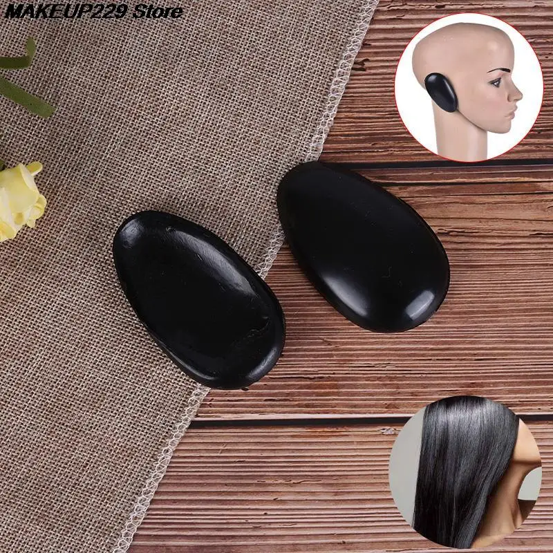 

1 Pair Black Plastic Ear Cover Salon Hairdressing Hair Dyeing Coloring Bathing Ear Cover Shield Protector Waterproof Earmuffs