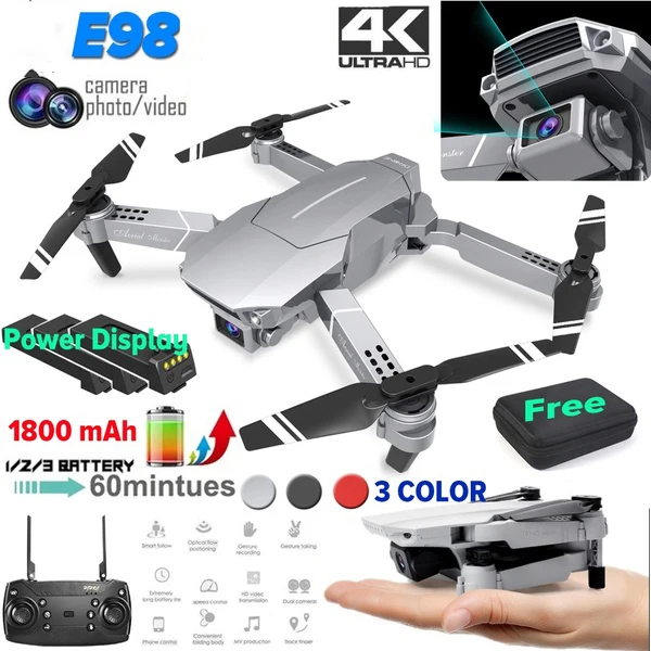Лучший Дрон 4K с HD камерой Wi Fi 1080P складной Квадрокоптер FPV профессиональный