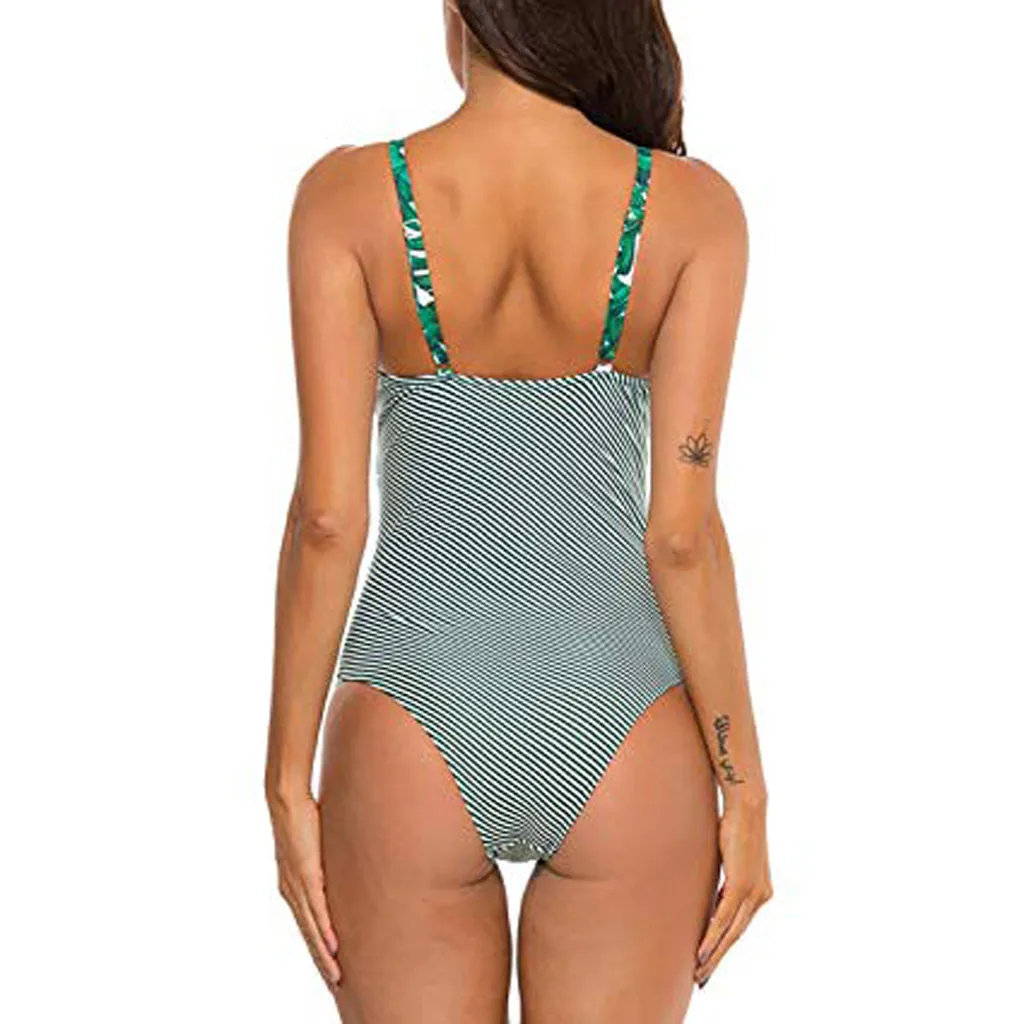 SAGACE летний Цельный купальник женский бикини с цветочным принтом сексуальный