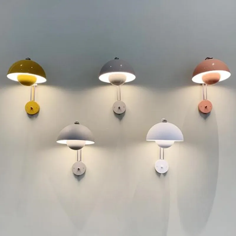 

Простой датский Современный Креативный прикроватный светильник для спальни гостиной скандинавский фон для стены индивидуальный дизайн атмосферный настенный светильник в виде бутона