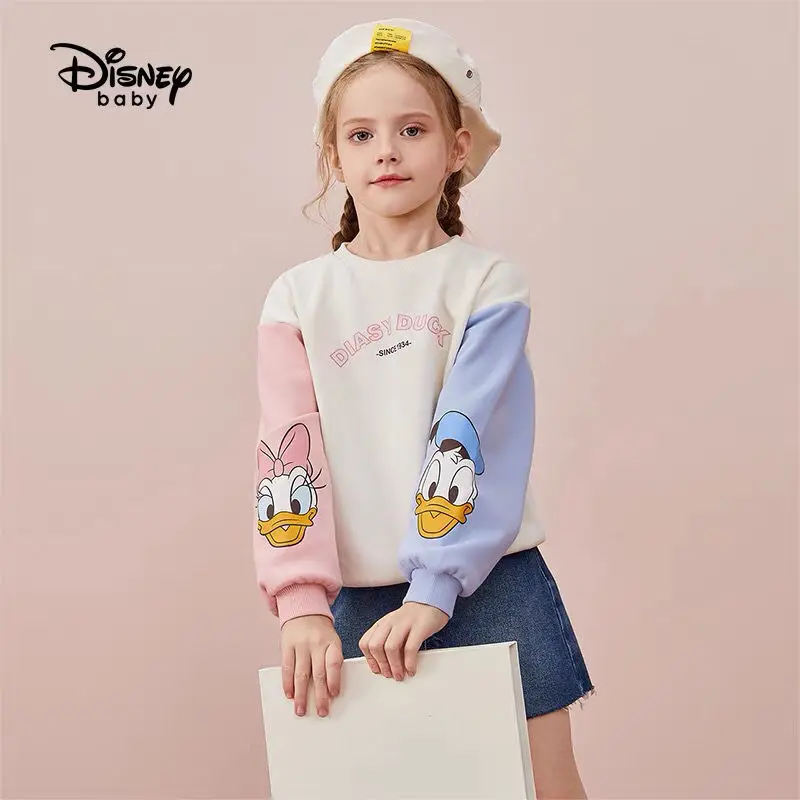 

Disney autumn new 2021 cartoon Daisy terry sweater simple casual sweet and comfortable loose children's pullover
