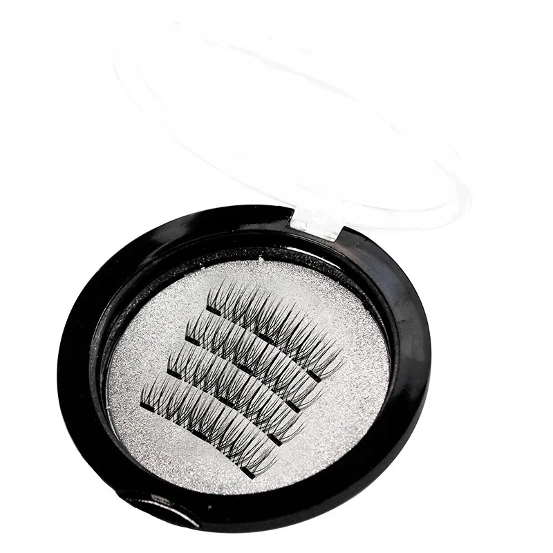 New Pattern 3D Magnet False Eyelashes Magnetic Avoid Rubber High-end Sharpening 24p European Make Up Three Eyelash | Красота и
