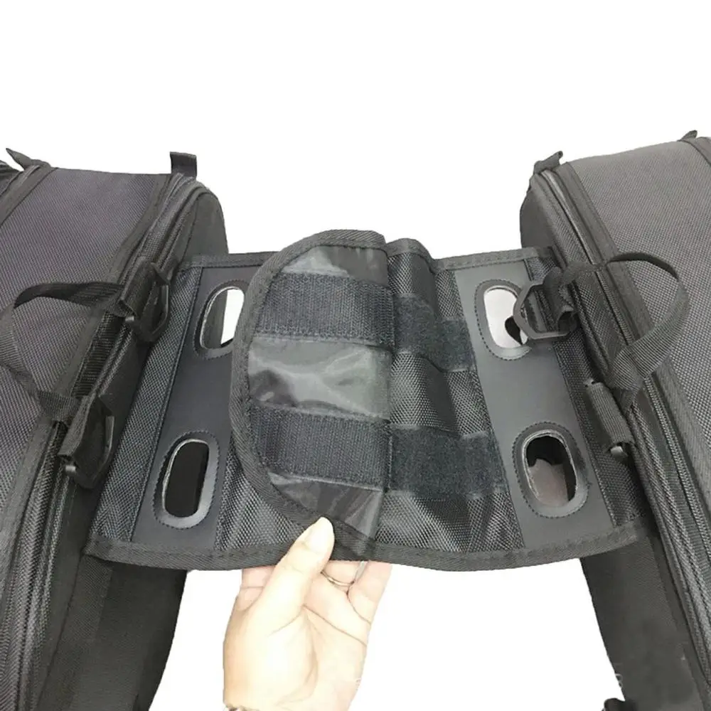 

Motorcycle Carbon Fiber Pattern Setting Bag Saddle Bag Side Bag Riding Tail Bag Can Be Put On Helmet Hanging Bag